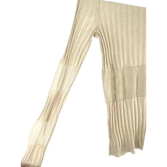 NEW J BRAND ANDREA RIBBED METALLIC CREWNECK SWEATER SZ S - Picture 6 of 7